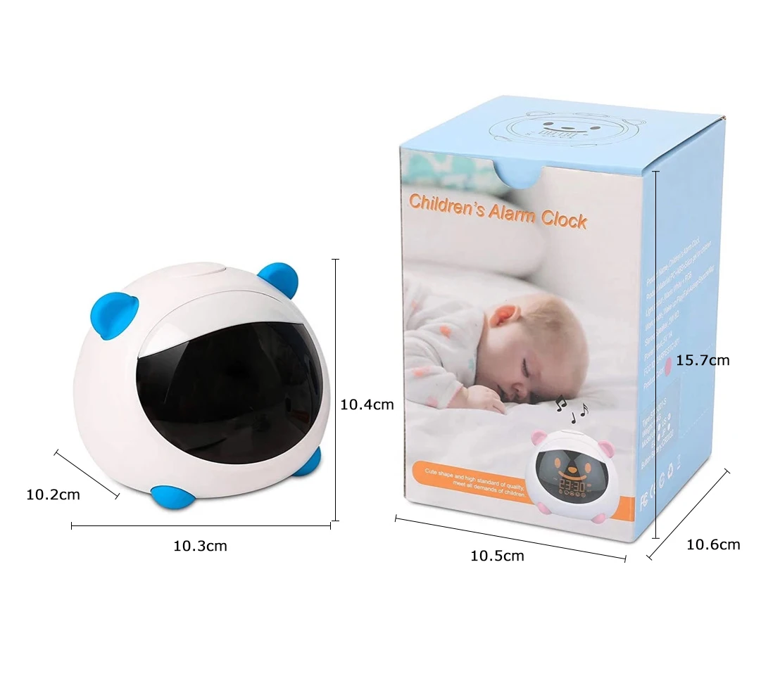 K708 3 Year Baby Cute Training Room Alarm Clock Night Light With Music Children Gro Kids Sleep Trainer