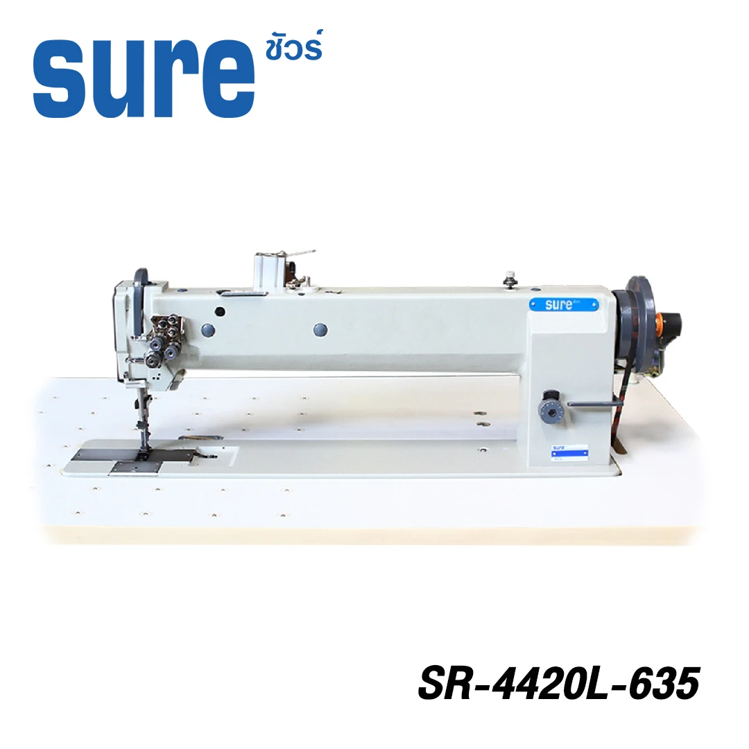 
 SR-4420L-635 уверен, двойная игла длинные руки унисон корма (комбикормов) Промышленная швейная машина с пневматическим footlifter  