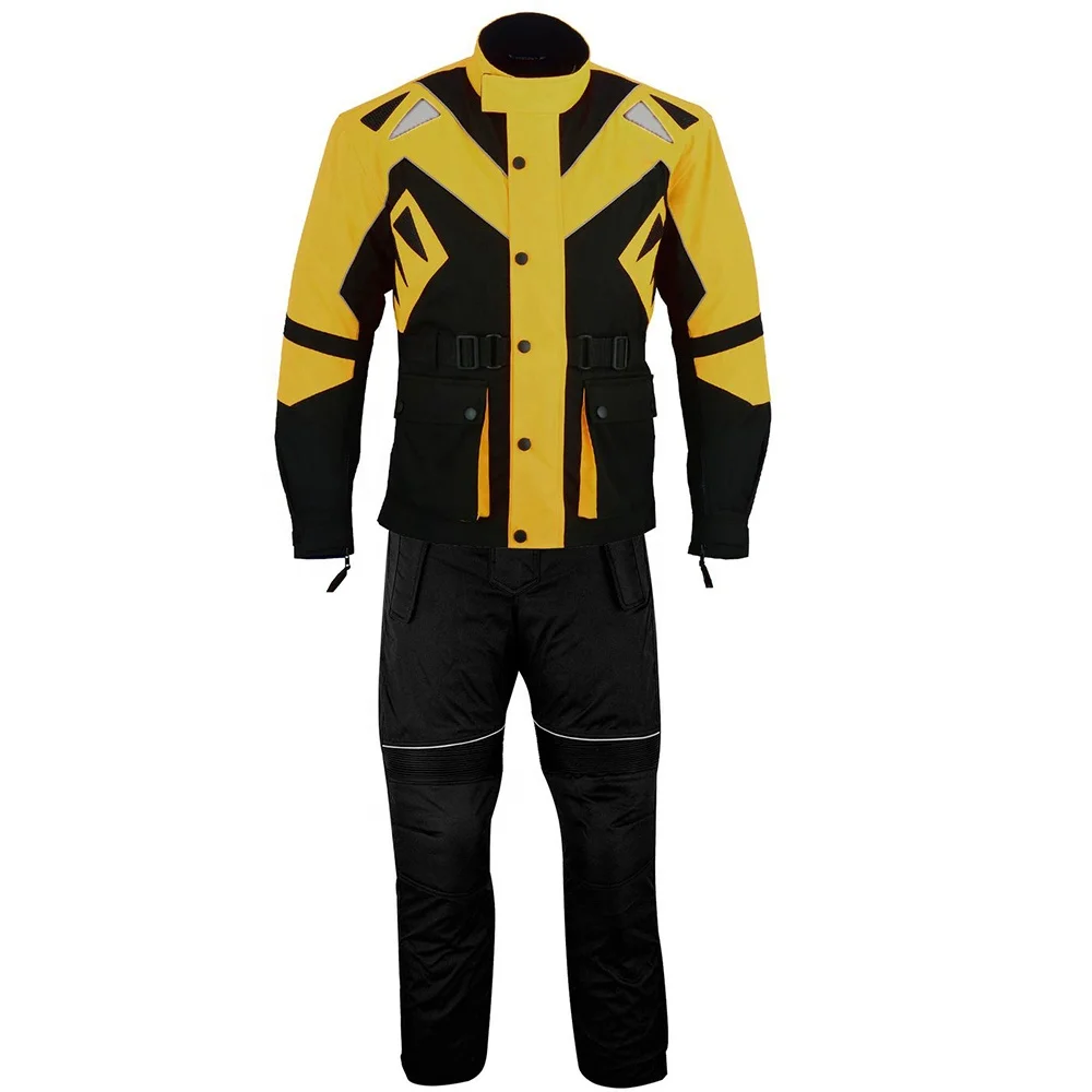Мужской мотоциклетный костюм Cordura Textile, гоночный костюм, мотоциклетный комплект из 2 предметов, куртка + брюки