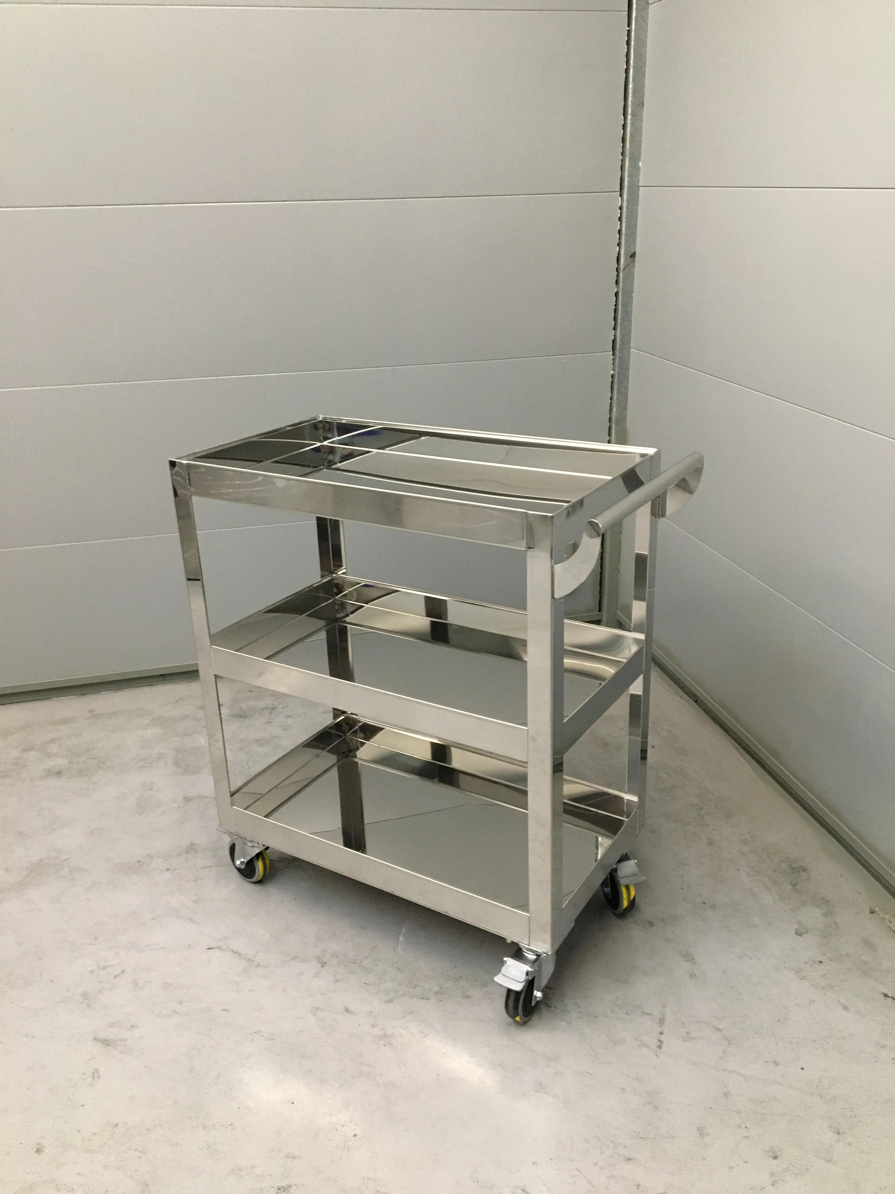 Mobile Three-tier stainless steel cart