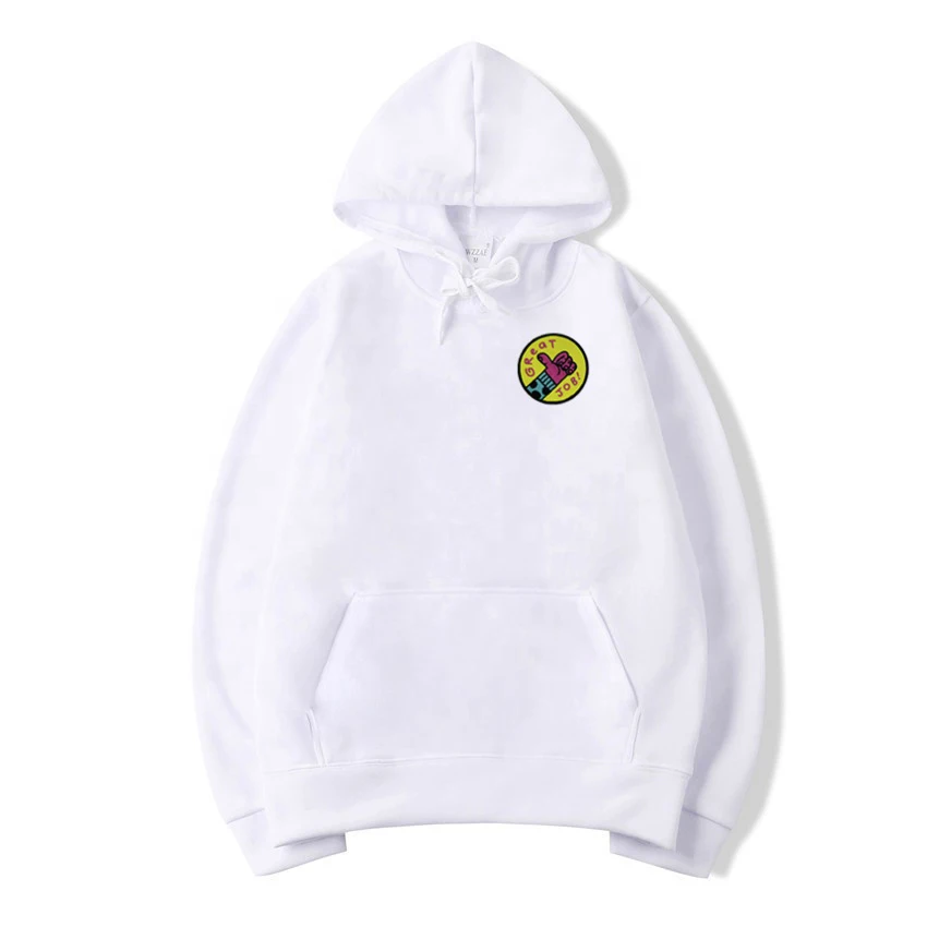 Wholesale Custom Chenille Patch Hoodie Customized Embroidery Logo Oversized Unisex Pullover Cheap Hoodie/white patches hoodies