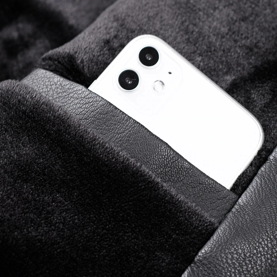 Мужская байкерская куртка из натуральной кожи черная красная на молнии заказ ручная работа 2021