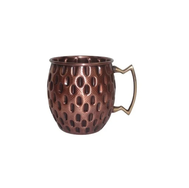 High Quality Manufacturer Moscow Mule Copper Mug Smirnoff Vodka and Ginger Beer Copper Mugs