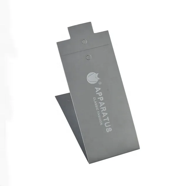 
Manufactory wholesale fold over hang tags custom cheap sock hang tag retail tags hang 