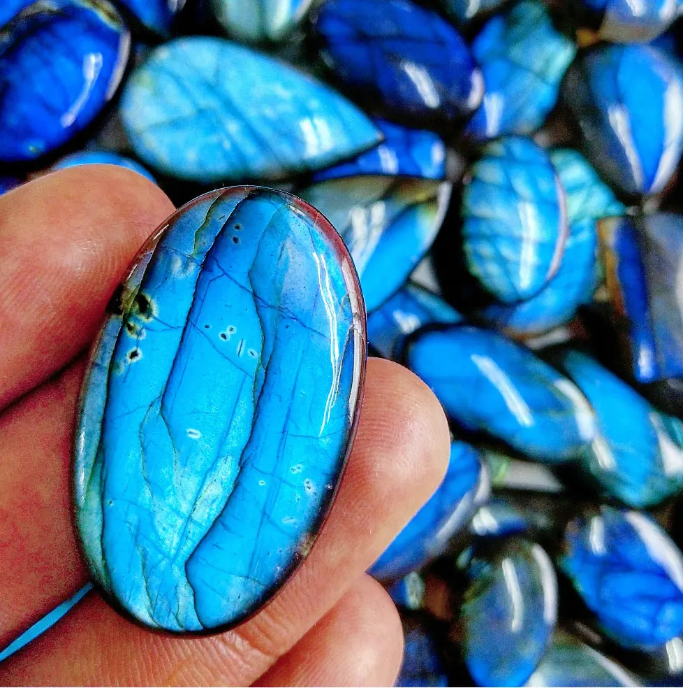 labradorite palm stone crystal crystal cabochon with hole heart shape labradorite India agate oval cabochon labradorite cut ring