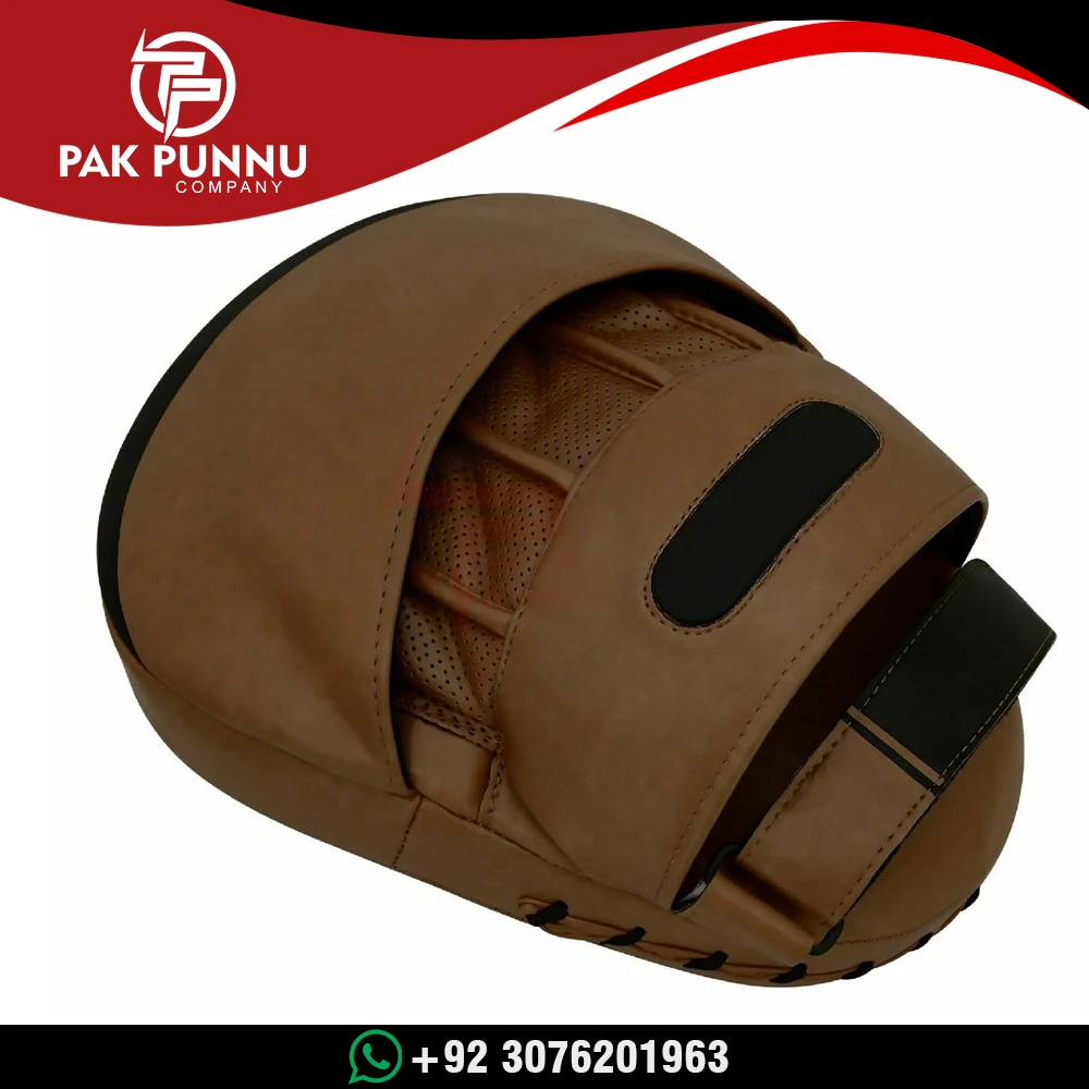 Boxing Curved Focus Punching Mitts- Leatherette Training Hand Pads Ideal for Karate Muay Thai Kick Sparring Dojo Martial Art