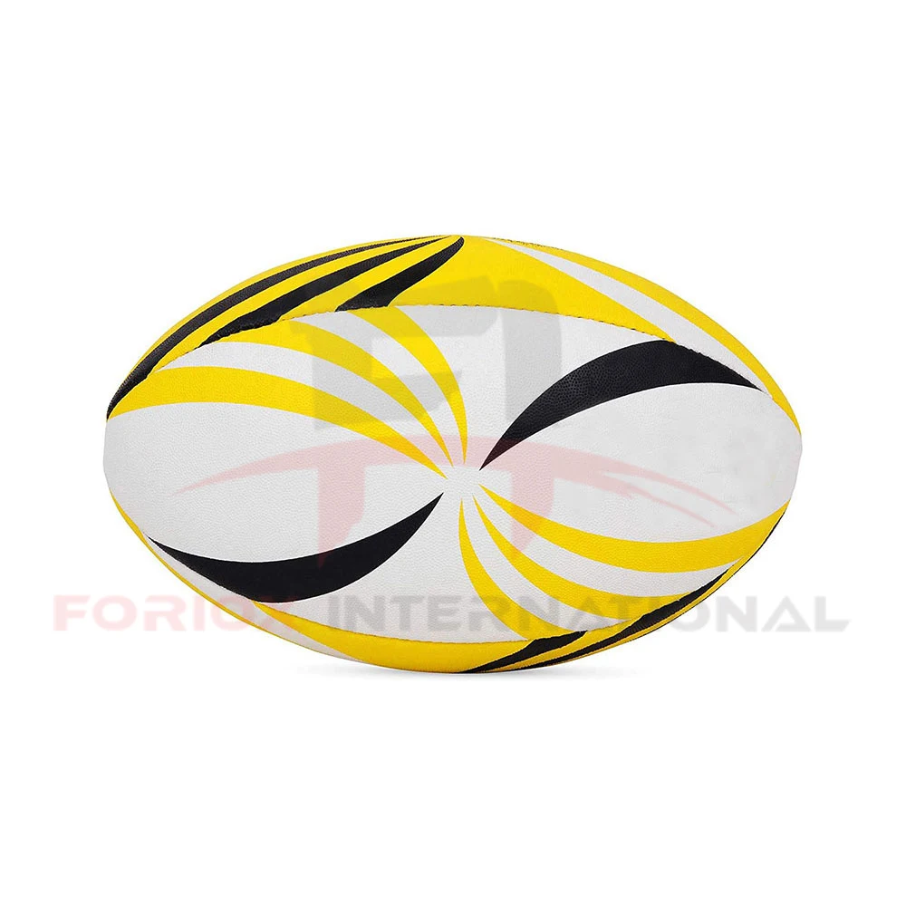 
Foriox International Goods White Grain surface custom rugby ball size 5 for training 