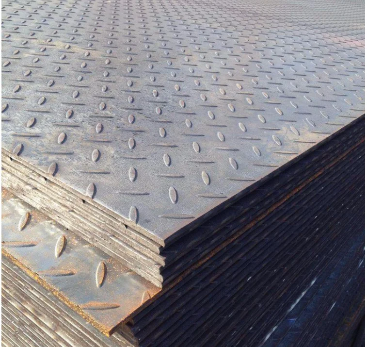 Углеродная горячекатаная мягкая рифленая пластина ASTM A36 стальная для строительства