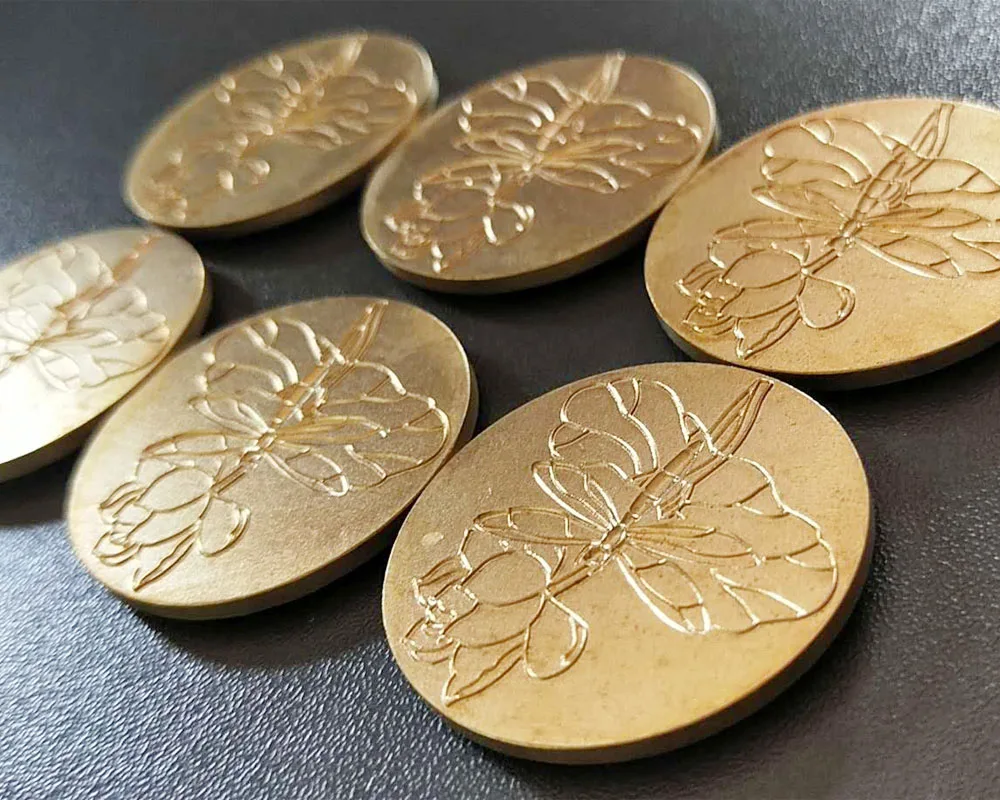 Cosmetics Custom Eyeshadow Powder Pressing Logo  Copper PlateMould for Press  Mold Tool