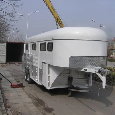 Economical custom design horse trailer transport 4 horse horse trailer