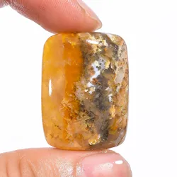 Buy Online 39 Carat Natural Honey Dendrite Opal Free Size Cabochon Wholesale Price