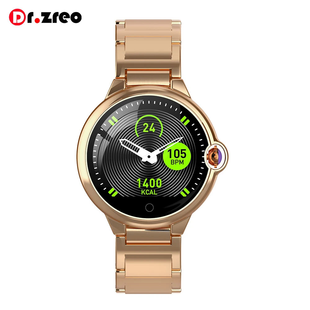 2019 Business Man Hyperbolic Mirror Smart Watch 2.5D Touch Screen Fitness Tracker Heart Rate Monitor Activity for IOS Android