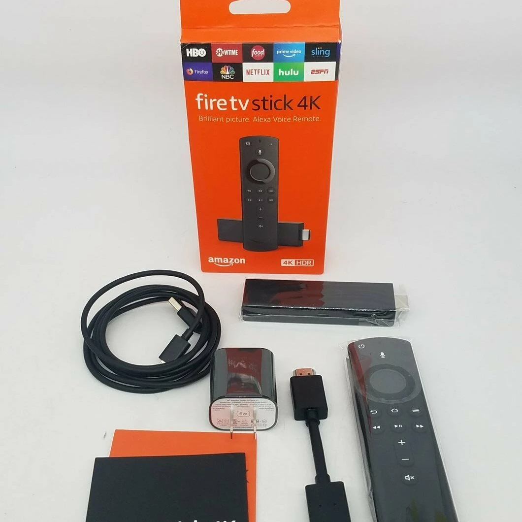 Лучший Оригинальный Новый Amazon Fire TV Stick 4K потоковое устройство с голосовым пультом дистанционного управления Alexa (включая управление телевизором)
