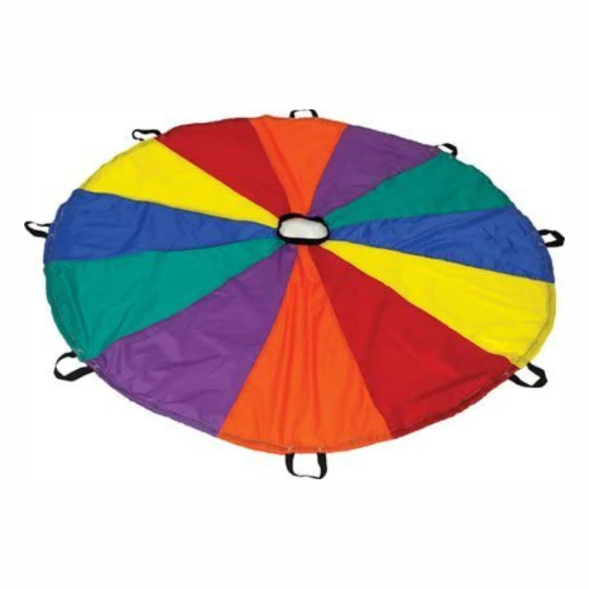Hot Selling Kids Parachute I 20 feet Play Parachute With Handles Multicolor I Kids Play Parachute for outdoor Games