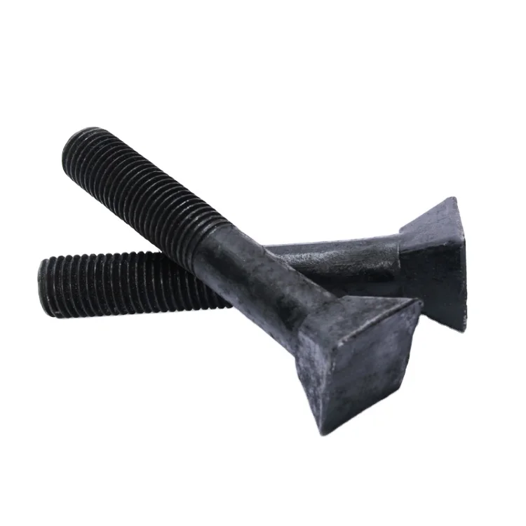 
Carbon steel ball mill bucket bolt black oxide crusher liner screw square head bucket screw hot forging bolts 