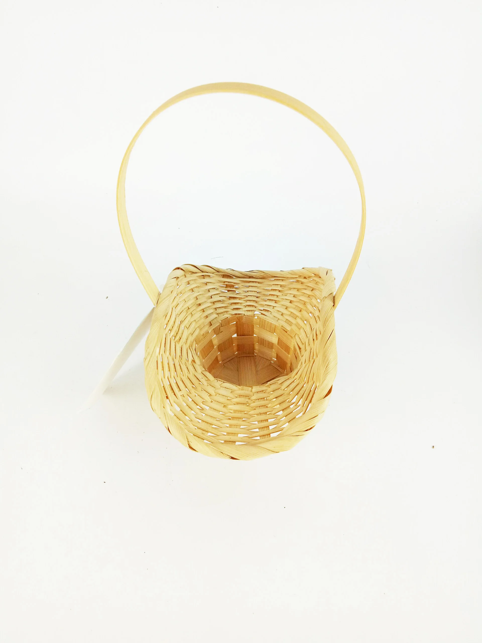 Small Bamboo Basket Decoration Craft Wicker Flower Basket