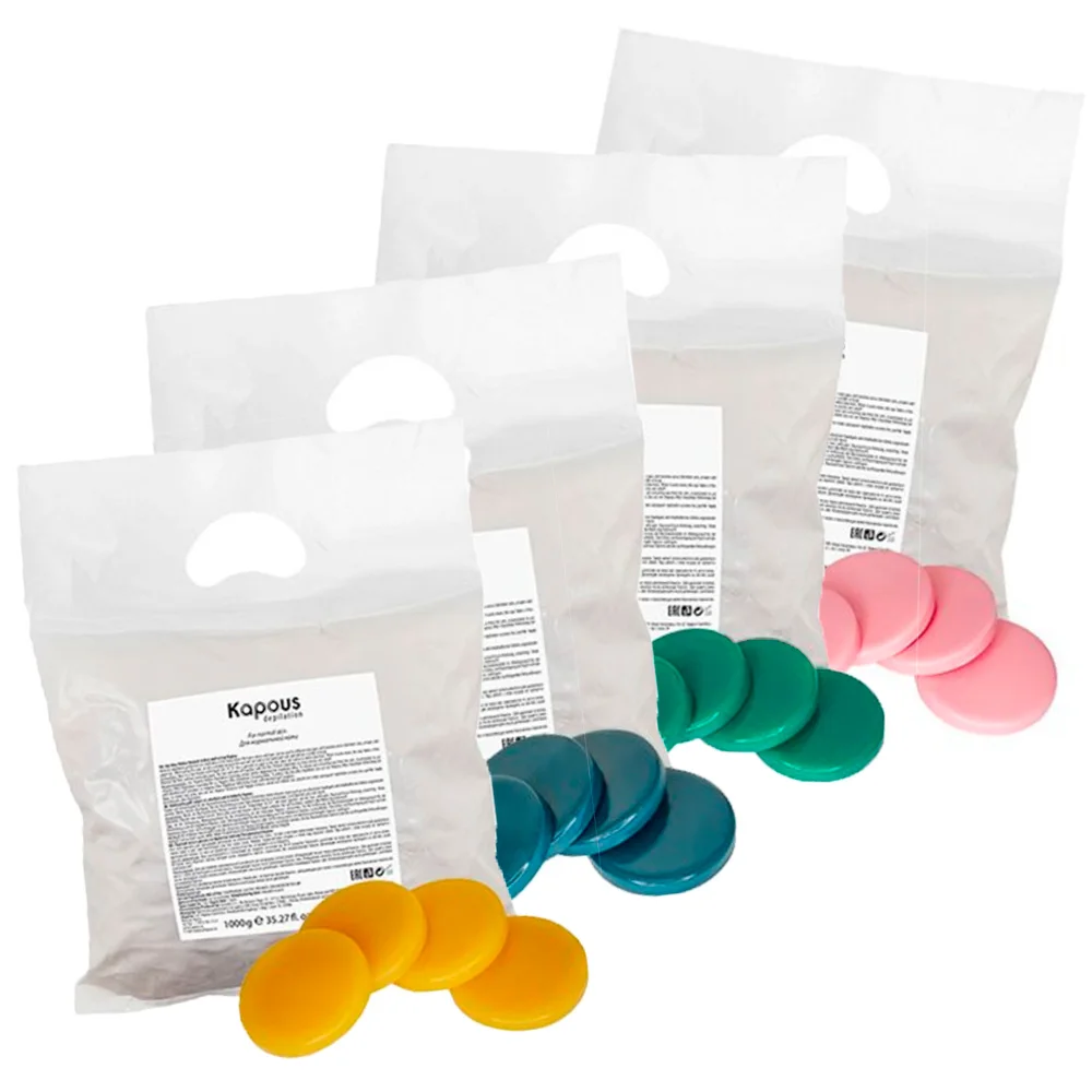 Hot blue wax with Azulene in disks, 1000 g Wax for depilation hair removal wax