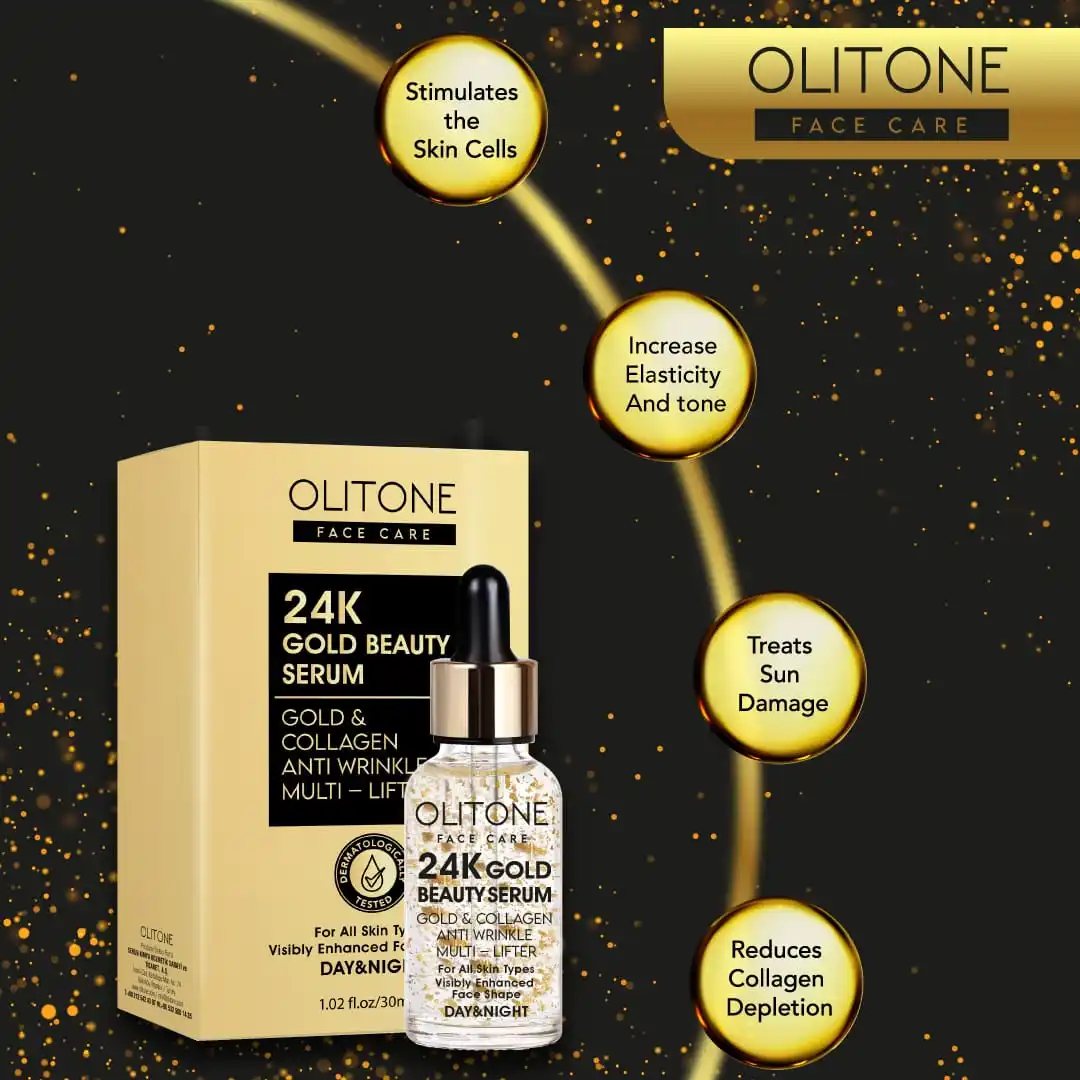 OLITONE 24K Золотая Красота Сыворотка золотой коллаген и гиалуроновая кислота против старения морщин Многофункциональный увлажняющий Восстанавливающий увлажнитель