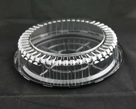 High Quality APET Disposable Clear Round Plastic Cake Box With Lids