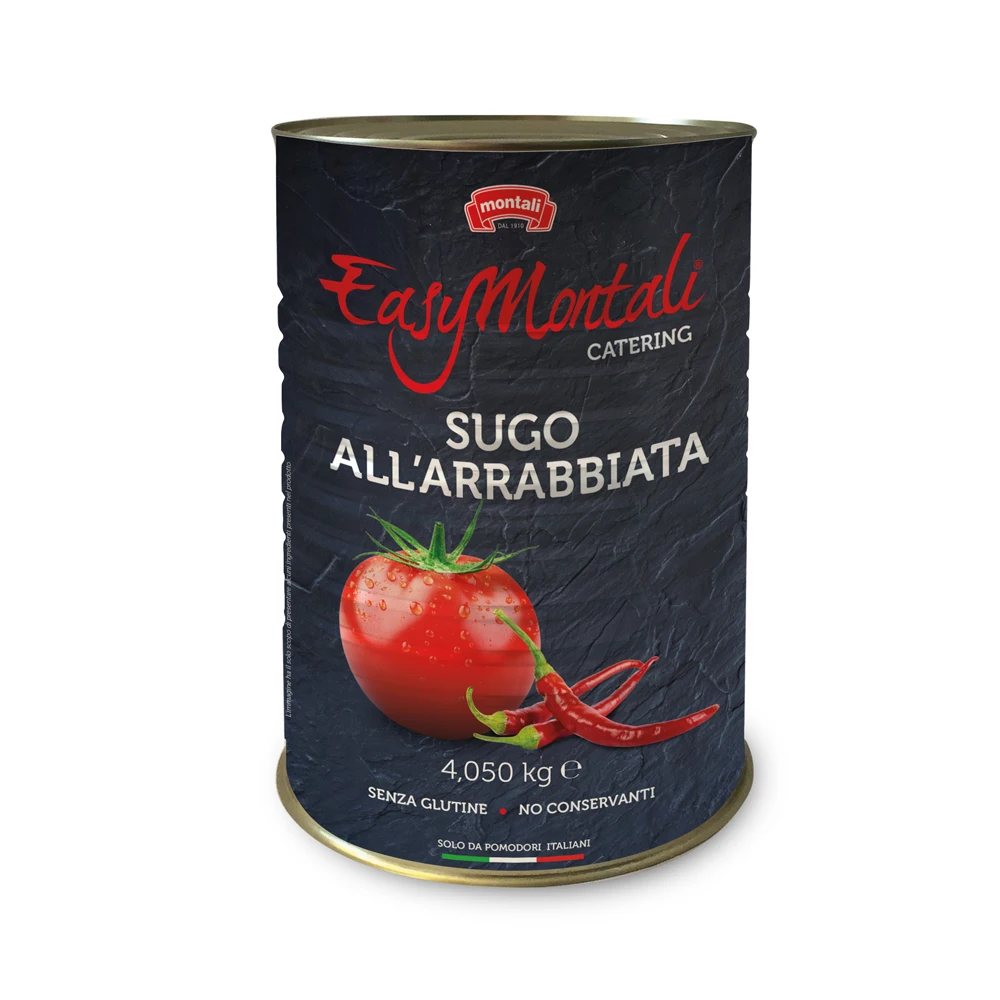 best top high italian quality hot tomato sauce Arrabbiata sauce canned made in Italy seasoning pasta pizza meat