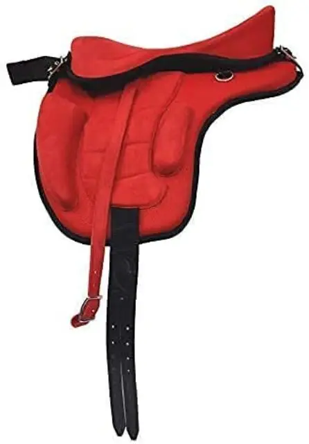 Star International Synthetic Treeless Western Horse Saddle Tack With Matching Girth Stirrups