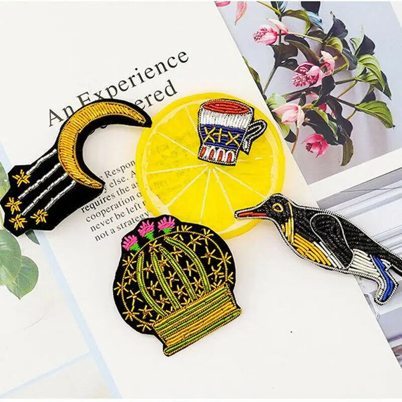 fashion animals cute bee brooches - hand embroidery bullion wire