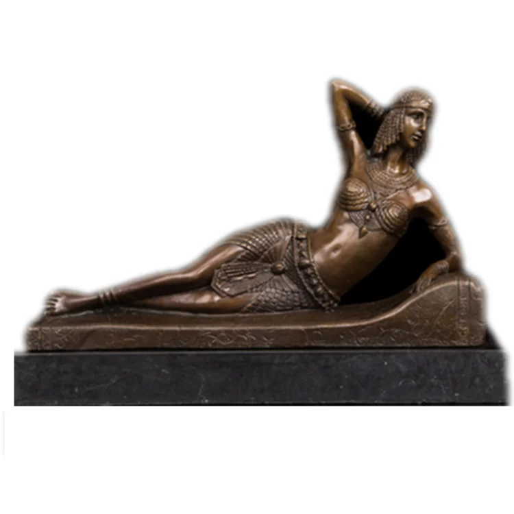 Горячая распродажа современное искусство женское украшение металлическая Европейская Бронзовая статуя скульптура в натуральную величину