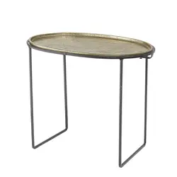Iron Console Table Aluminum Top Modern Design Metal Console Table Iron and Aluminum Top Console Table