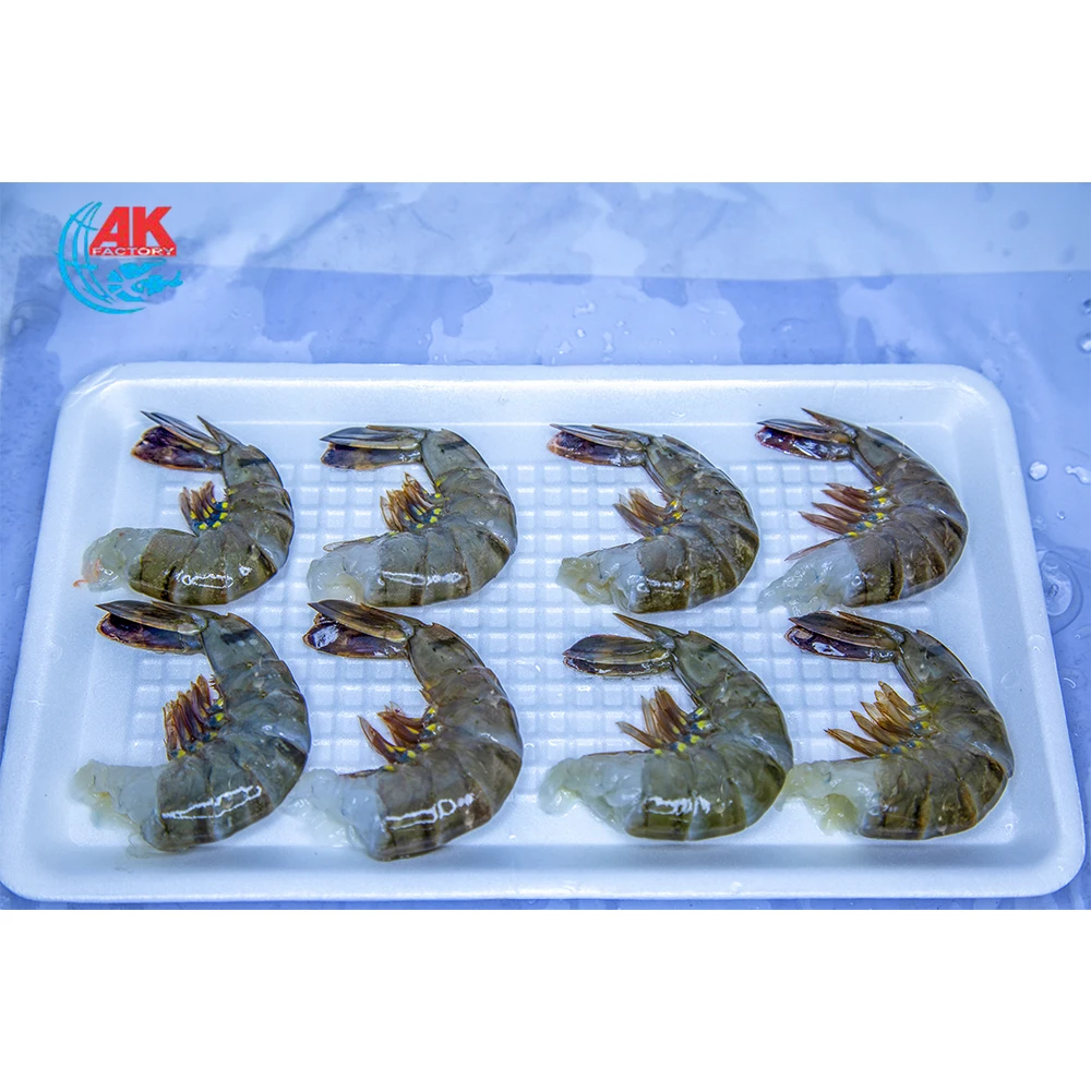 
Black tiger shrimp Headless shell on 