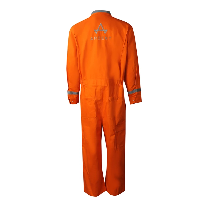 Светоотражающий хлопковый Защитный Рабочий комбинезон для мужчин с высокой видимостью и индивидуальным логотипом