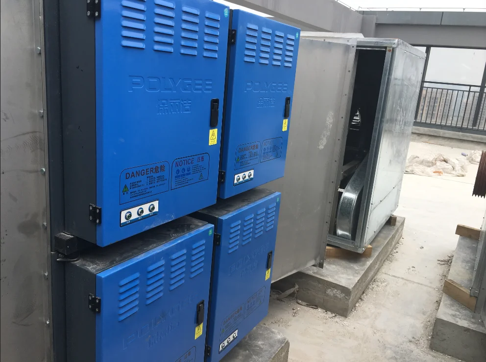 POLYGEE factory supply commercial kitchen oil mist collector with ESP cell