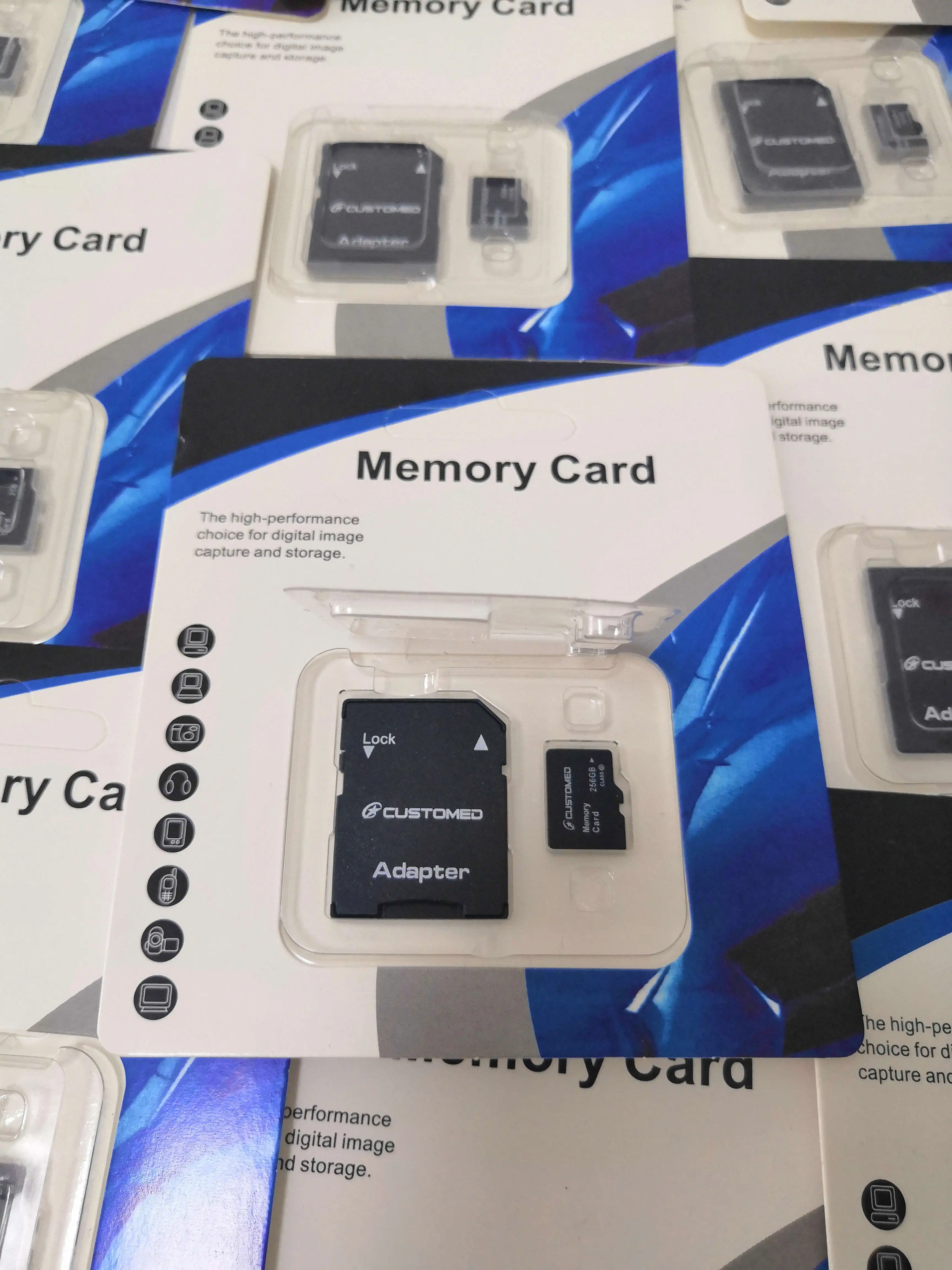 64GB 128GB 256GB 512GB 1TB SD Memory Card with Adapter Customized Logo C10 Speed 32GB 8GB 2GB 4GB 16GB Capacities Available