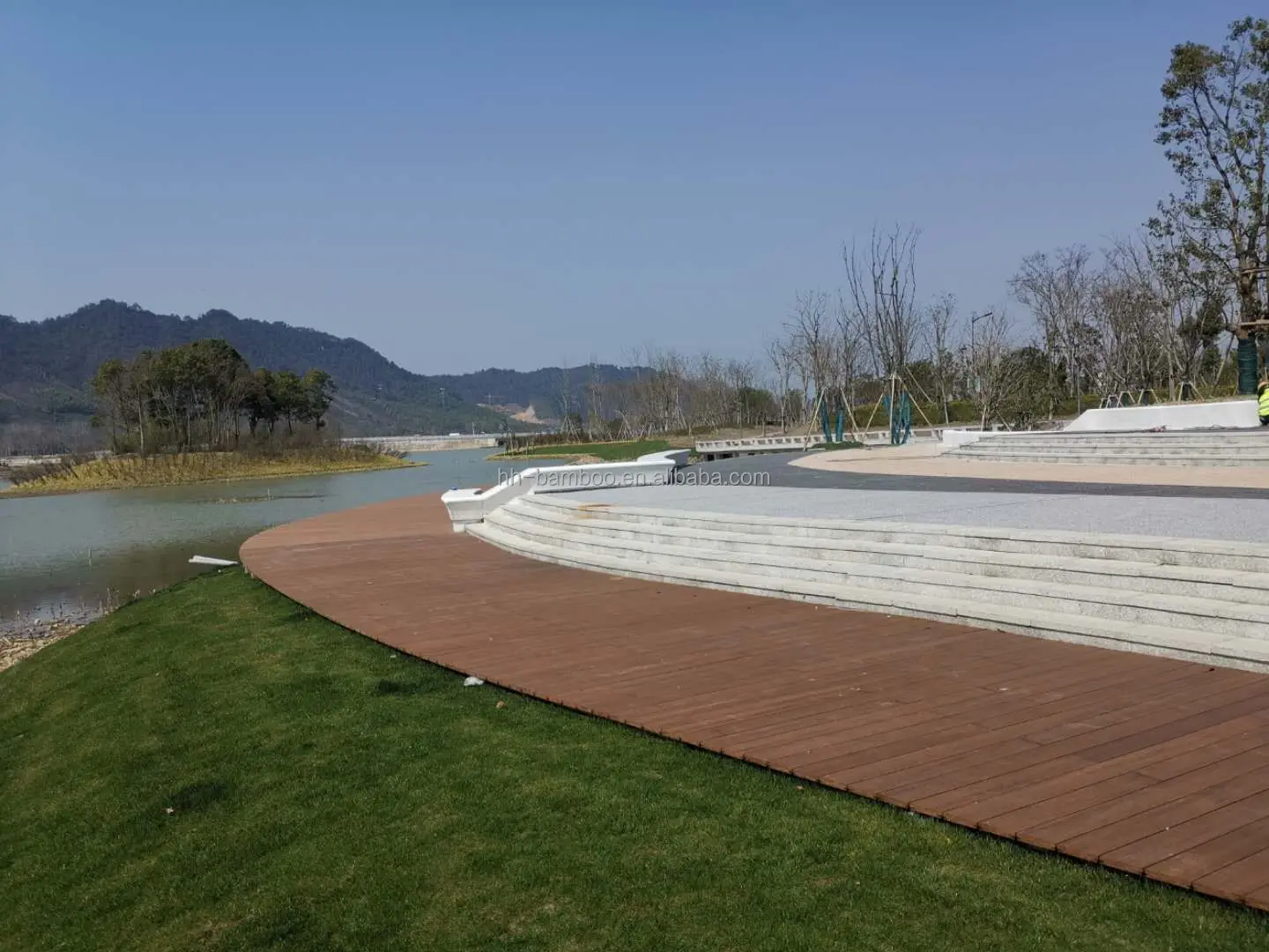 20 Years Warranty CE Certificate 20 mm Thickness Outdoor Moso Bamboo Decking Parquet