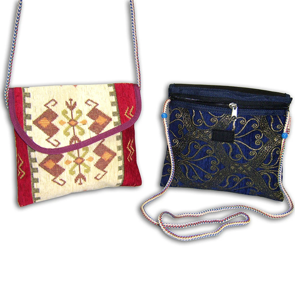 Turkish Cotton Hand Bags - Rug Design Shoulder Bag