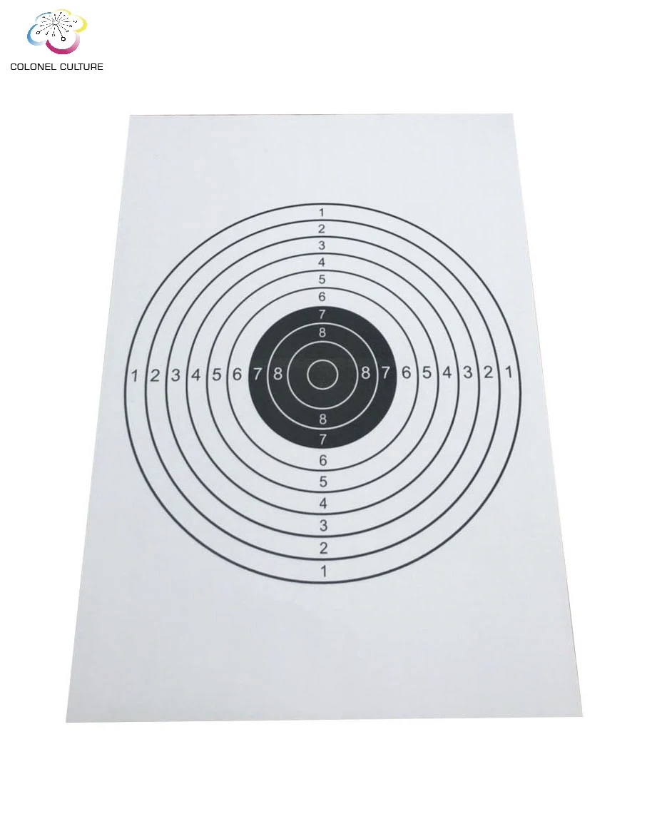 Top Quality Custom Size Target Paper Shooting Paper Accessories Targets Paper