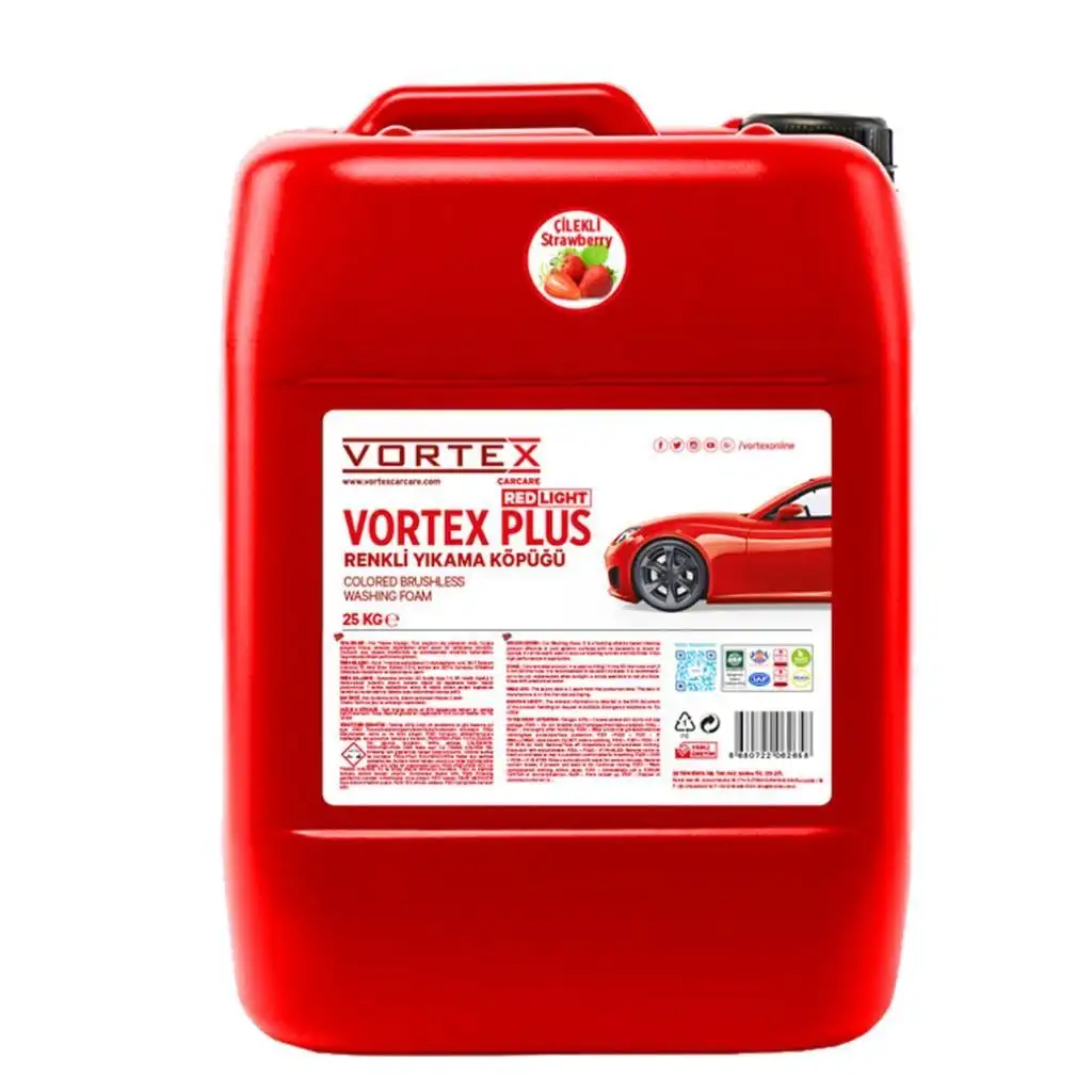 
Vortex Car Wash Shampoo Brushless Foamy Red Colored Liquid Car Wash Shampoo 25 Kg 