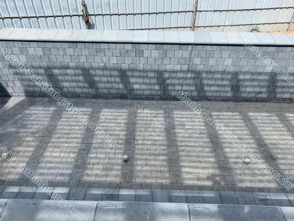 Natural Blue Gothic Stone Bleue Steen Bluestone Resort Dark Paving Factory Direct Quarry French pattern modern Beach Hotel