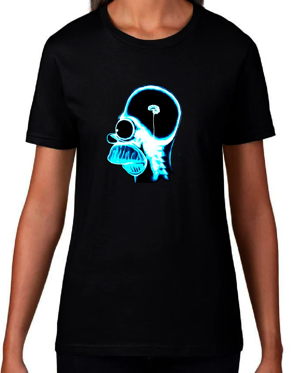
X Ray Homer Simpson WOMEN GRAPHIC ART DESIGN HIGH QUALITY ESSENTIAL T-Shirt... 