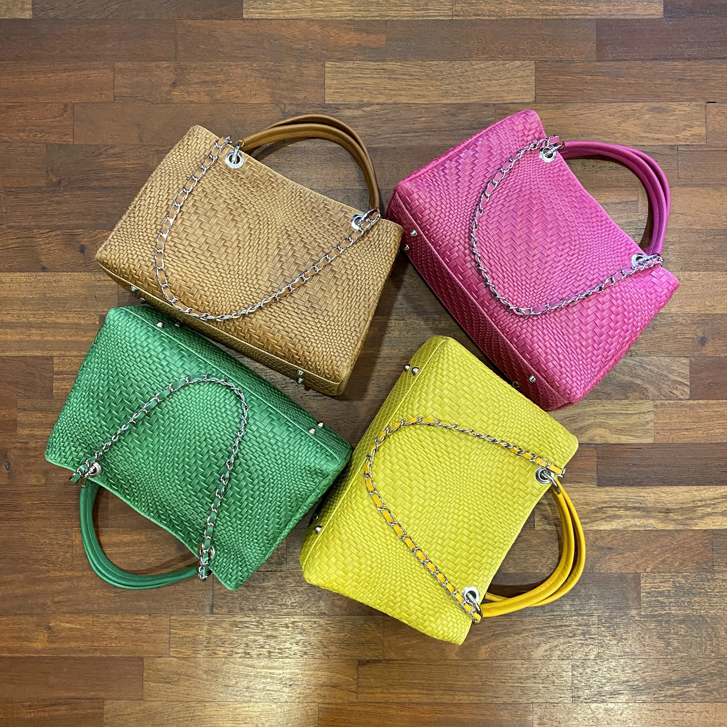 Top Quality Leather Purses and Handbags for women luxury Made in Italy Shoulder Ladies bag Vanessa