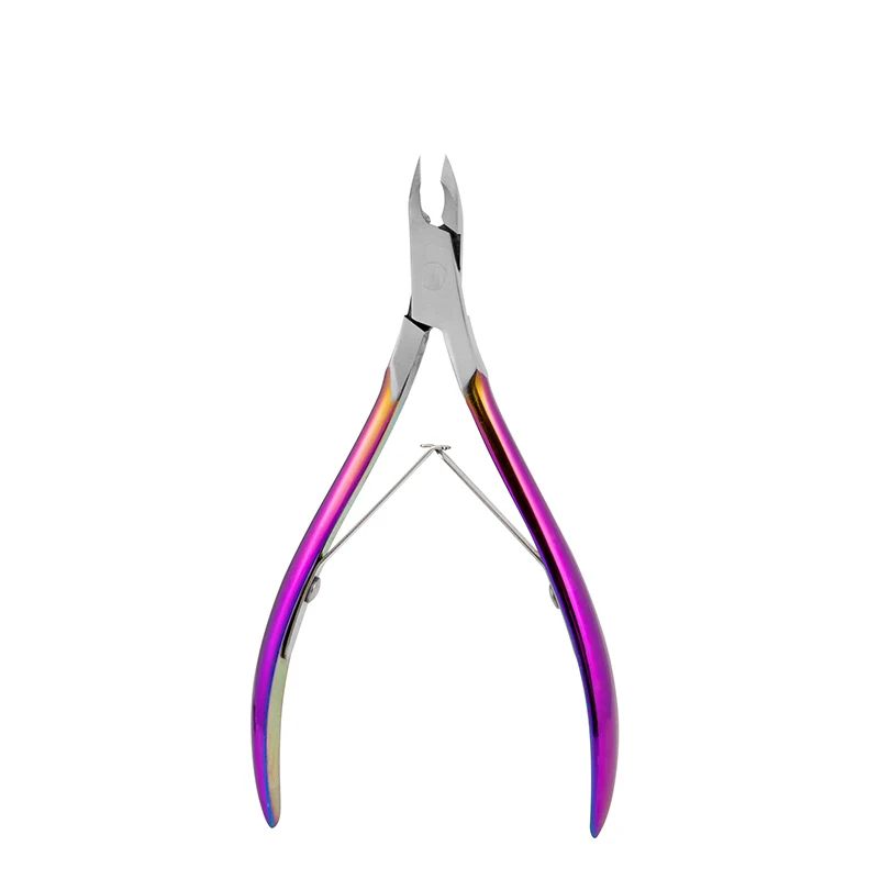 Высококачественная профессиональная кутикула в Радужном стиле кусачки для ногтей с индивидуальным размером