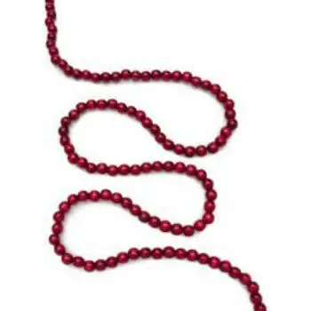 Высококачественная деревянная гирлянда с бусинами Курта Адлера 9 футов бордового цвета 2 упаковки 3 производитель самодельных изделий ручной работы из Индии