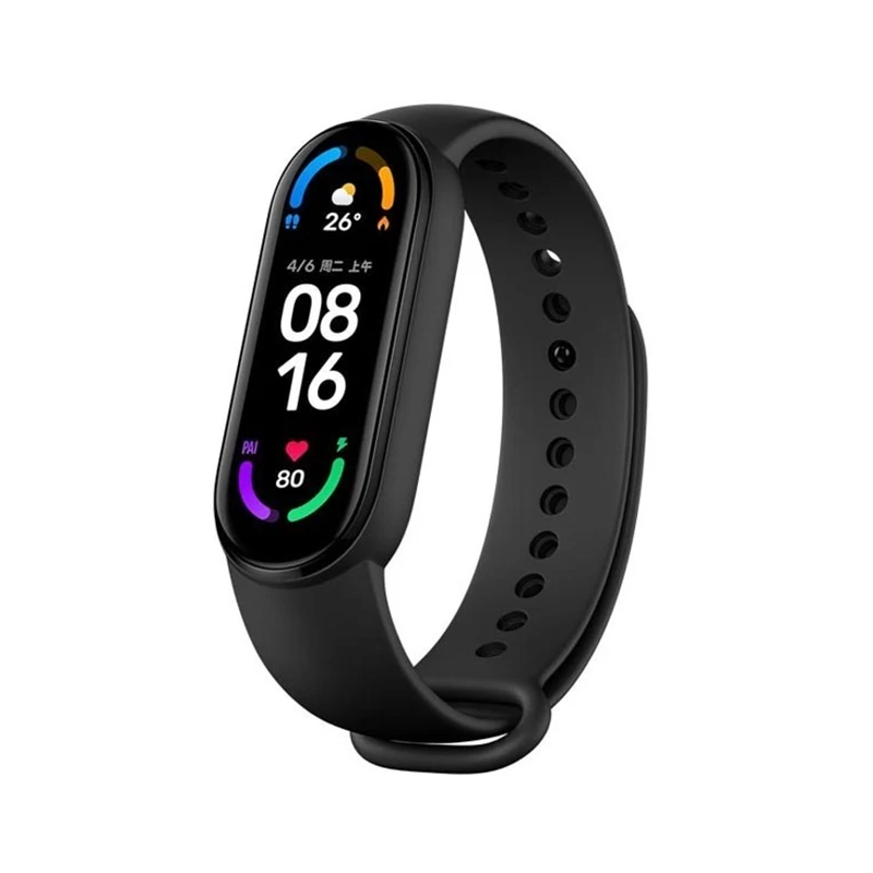 Xiaomi Mi Band 6 Sport Wristband Heart Rate Fitness Tracker AMOLED Screen Smart Band 5 Colorful Bracelet