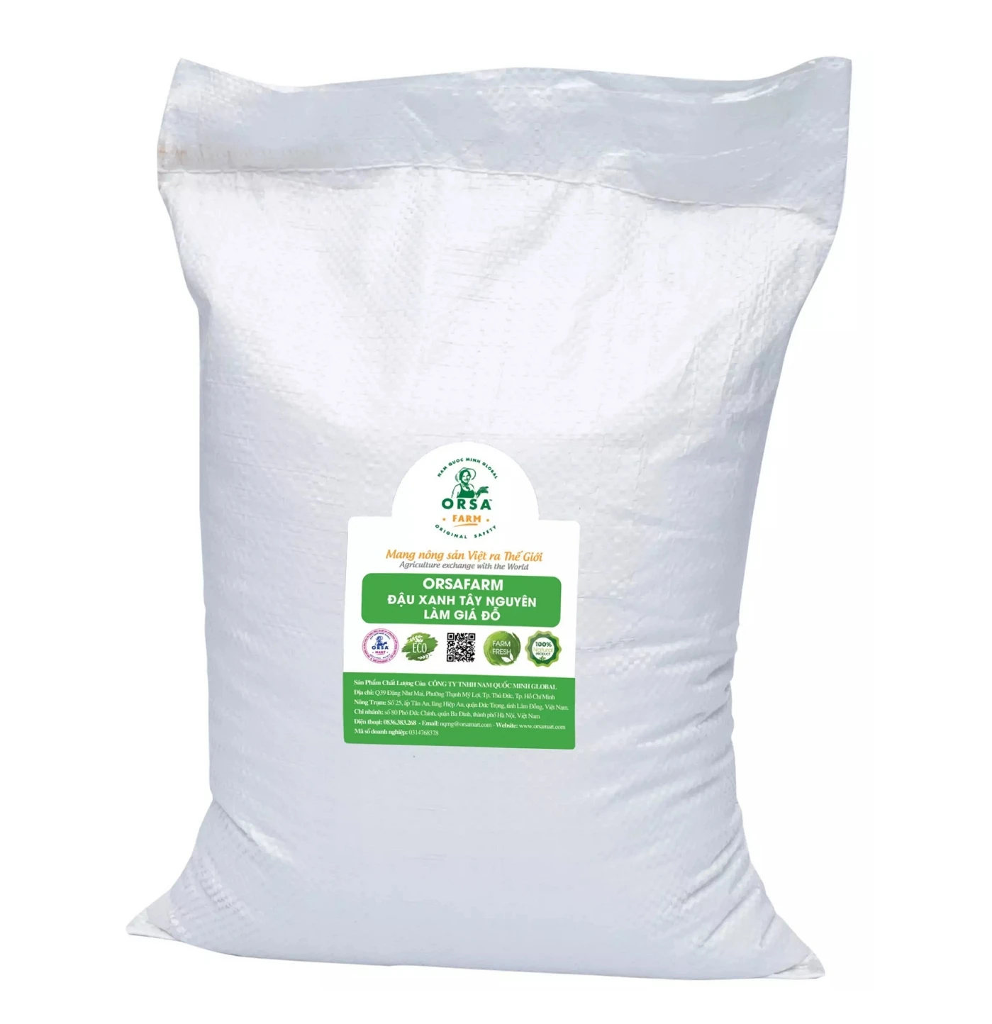 Wholesale Orsafarm Green beans 5kg/pack Premium Quality Green Mung Beans Medium Grains vigna beans for sprouting