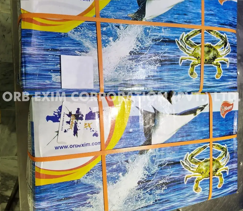 Замороженные три пятнистых краба (доступны разные размеры)