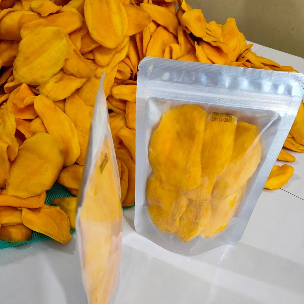 Vietnam Agriculture Product Fruits Sliced Shape 12 - 24 Months Shelf Life Yellow Color Dried Mango From Minh Chau