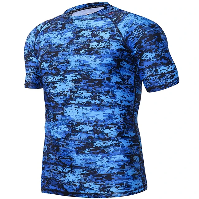 
Wholesale Custom Sublimation Spandex Surf Shirt Design Your Own Compression MMA Bjj Rash Guard 