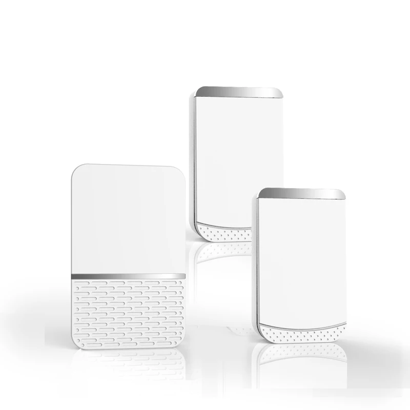 Передатчик дверного звонка переменного/постоянного тока 5 в 12 23 а 24 круглый/квадратный интеллектуальный беспроводной дверной звонок ding dong с 2 передатчиками