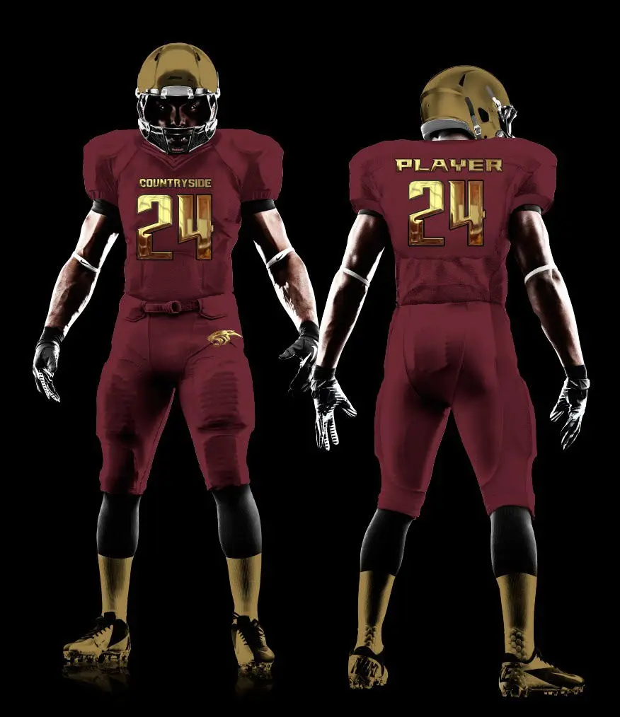 
Sublimation American football uniform american football jersey and pant tackle twill american football uniform 