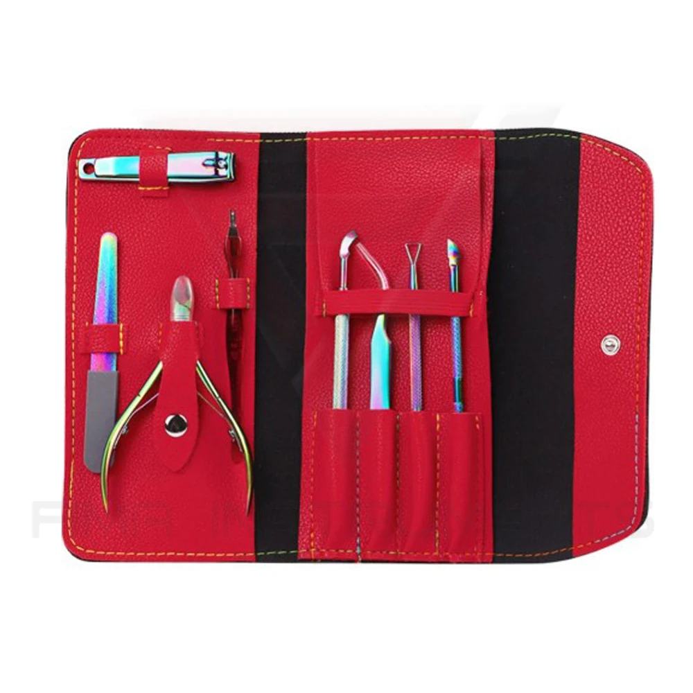 Promotional Custom Manicure Set Pedicure Kit 7 pcs Stainless Steel Nail Clipper Set