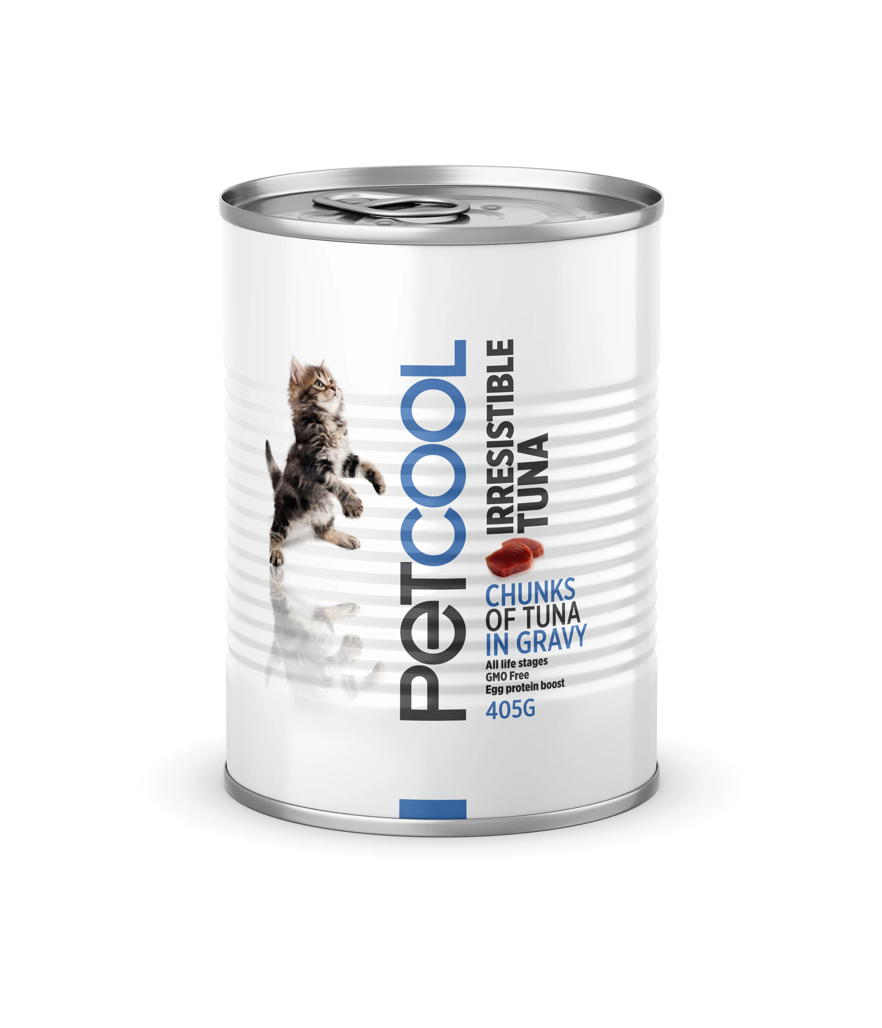  Консервированный влажный корм для кошек с тунцом. PETCOOL